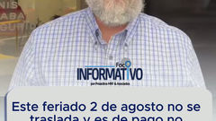 Este feriado 2 de agosto no se traslada y es de pago no obligatorio