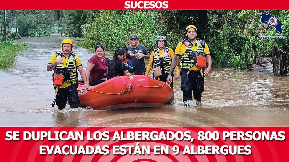 Se duplican los albergados, 800 personas evacuadas están en 9 albergues