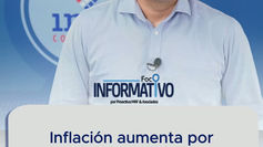 Inflación aumenta por segundo mes consecutivo
