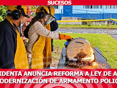Presidenta anuncia reforma a ley de armas y modernización de armamento policial