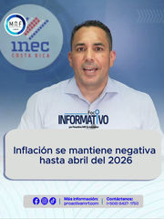 Inflación se mantiene negativa hasta abril del 2026