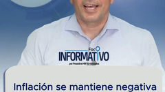 Inflación se mantiene negativa hasta abril del 2026