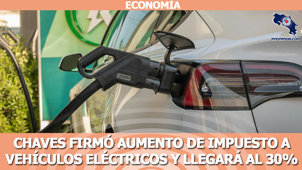 Chaves firmó aumento de impuesto a vehículos eléctricos y llegará al 30%