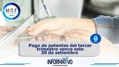 Pago de patentes del tercer trimestre vence este 30 de setiembre