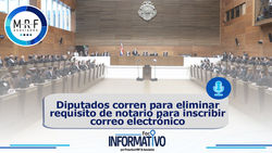 Diputados corren para eliminar requisito de notario para inscribir correo electrónico
