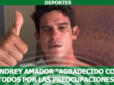 Andrey Amador “agradecido con todos por las preocupaciones y las buenas vibras”