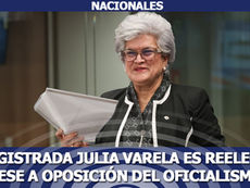 Magistrada Julia Varela es reelecta pese a oposición del oficialismo