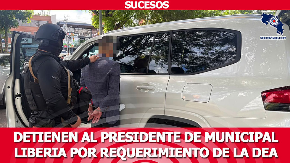 Detienen al presidente de Municipal Liberia por requerimiento de la DEA