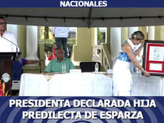 Presidenta declarada hija predilecta de Esparza como “abrazo colectivo de todo un pueblo”