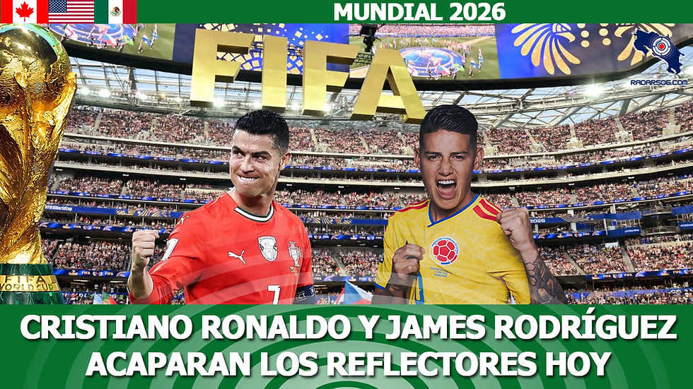 Cristiano Ronaldo y James Rodríguez acaparan los reflectores este miércoles