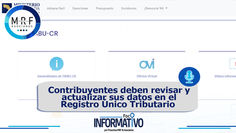 Contribuyentes deben revisar y actualizar sus datos en el Registro Único Tributario