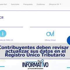 Contribuyentes deben revisar y actualizar sus datos en el Registro Único Tributario