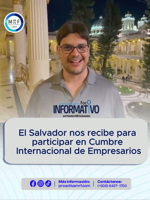 El Salvador nos recibe para participar en Cumbre Internacional de Empresarios
