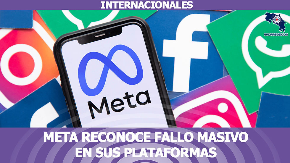 Meta reconoce fallo masivo en sus plataformas y corre para solucionarlo