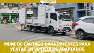 Muni de Cartago dará patentes para ventas en vehículos adaptados