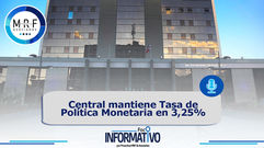 Central mantiene Tasa de Política Monetaria en 3,25%