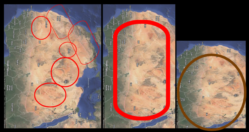 Noah's Tzohar international navigational maps laid out over the Sahara Desert picture four