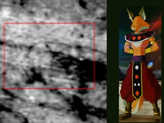 Ancient engraving of the Dragon Ball Super Demon god of Destruction Liquiir as the Demon King Wepwawet found on Noah's Tzohar