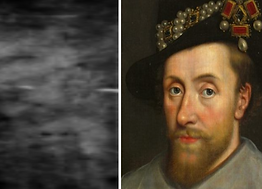 Ancient engraving of King James VI of Great Britain and 1st of Scotland found on Noah's Tzohar documented as a previous owner