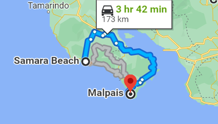 Route to Santa Teresa
