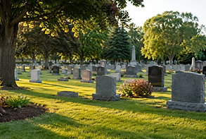 cemetery headstones