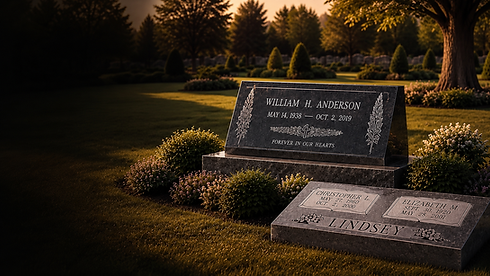 slant and bevel headstones