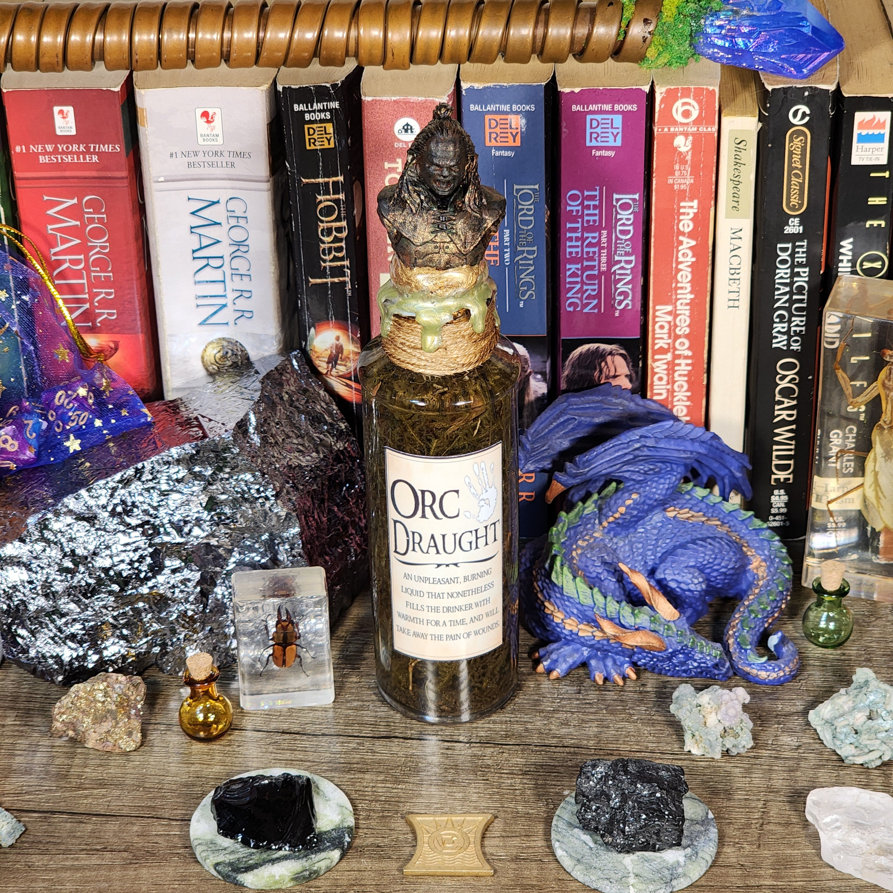 Orc Draught Potion Bottle Home Decor - RPG, Lord of the Rings Inspired, Nerd