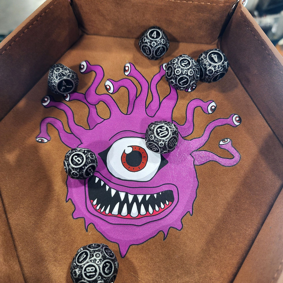 Thumbnail: Solid 7 Set Polyhedral Metal Dice DND [D&D, 7 Metallic Die Set for TTRPG