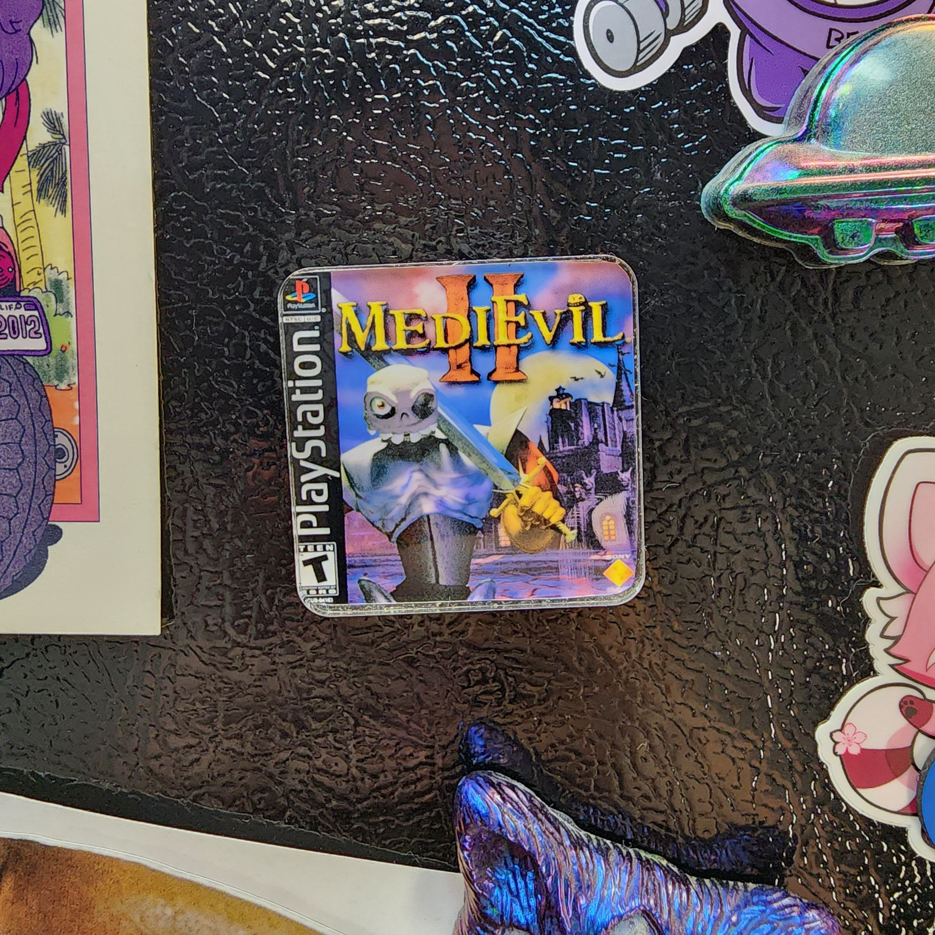 Medievil II Inspired Refrigerator Magnet- Retro Video Game, Playstation One