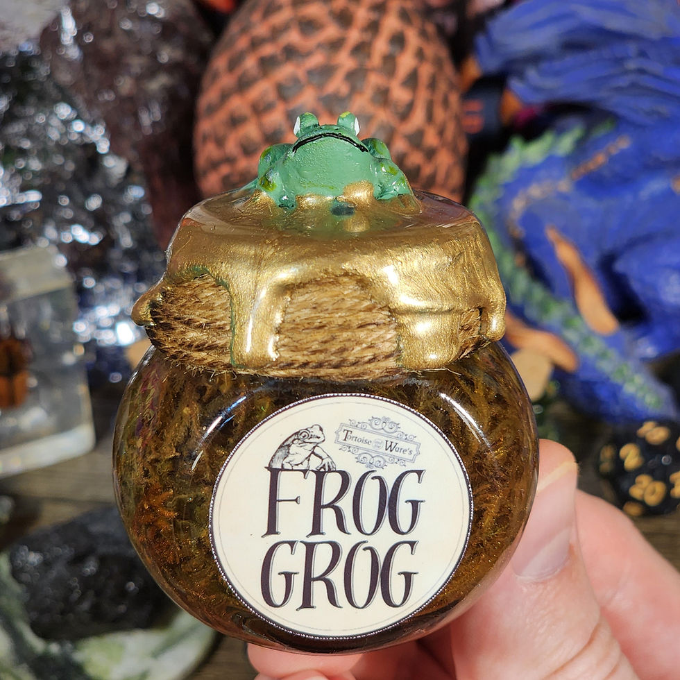 Thumbnail: Small Frog Grog Potion Bottle Home Decor - Role-Playing Game Prop / Decor
