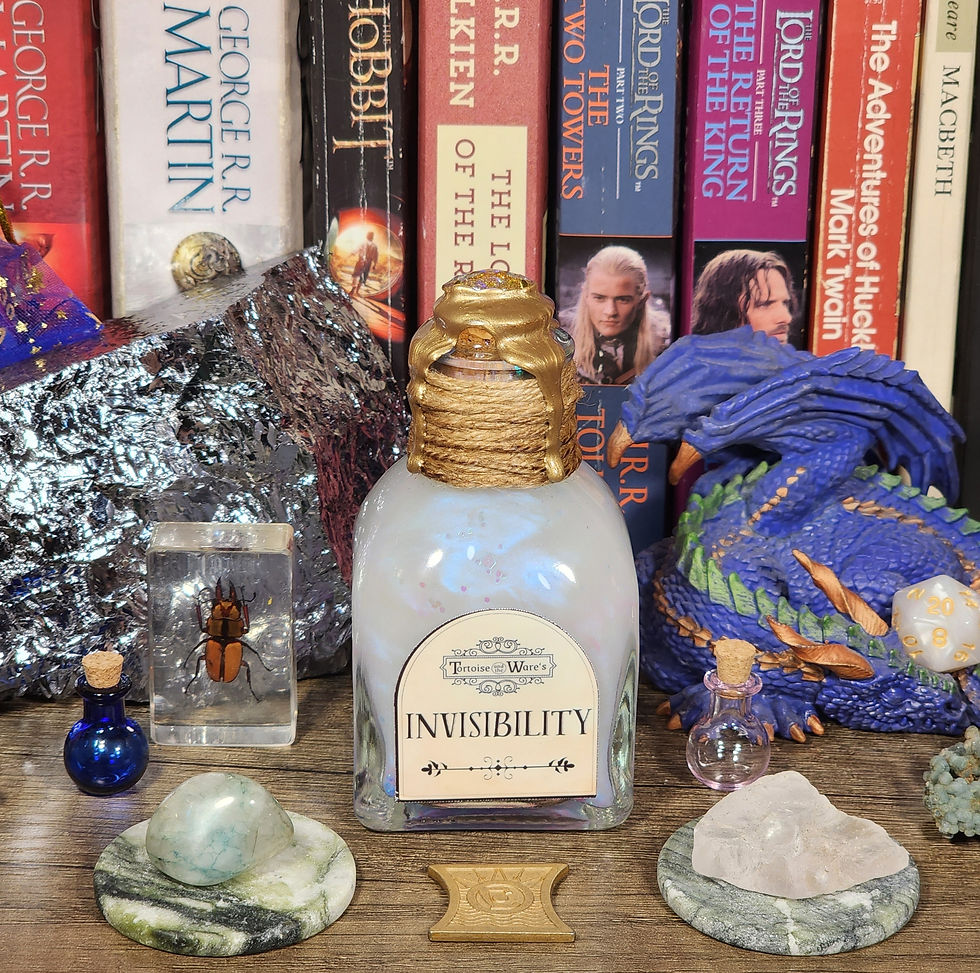 Thumbnail: Medium Invisibility Potion Bottle Home Decor - Role-Playing Game, DND, Fantasy
