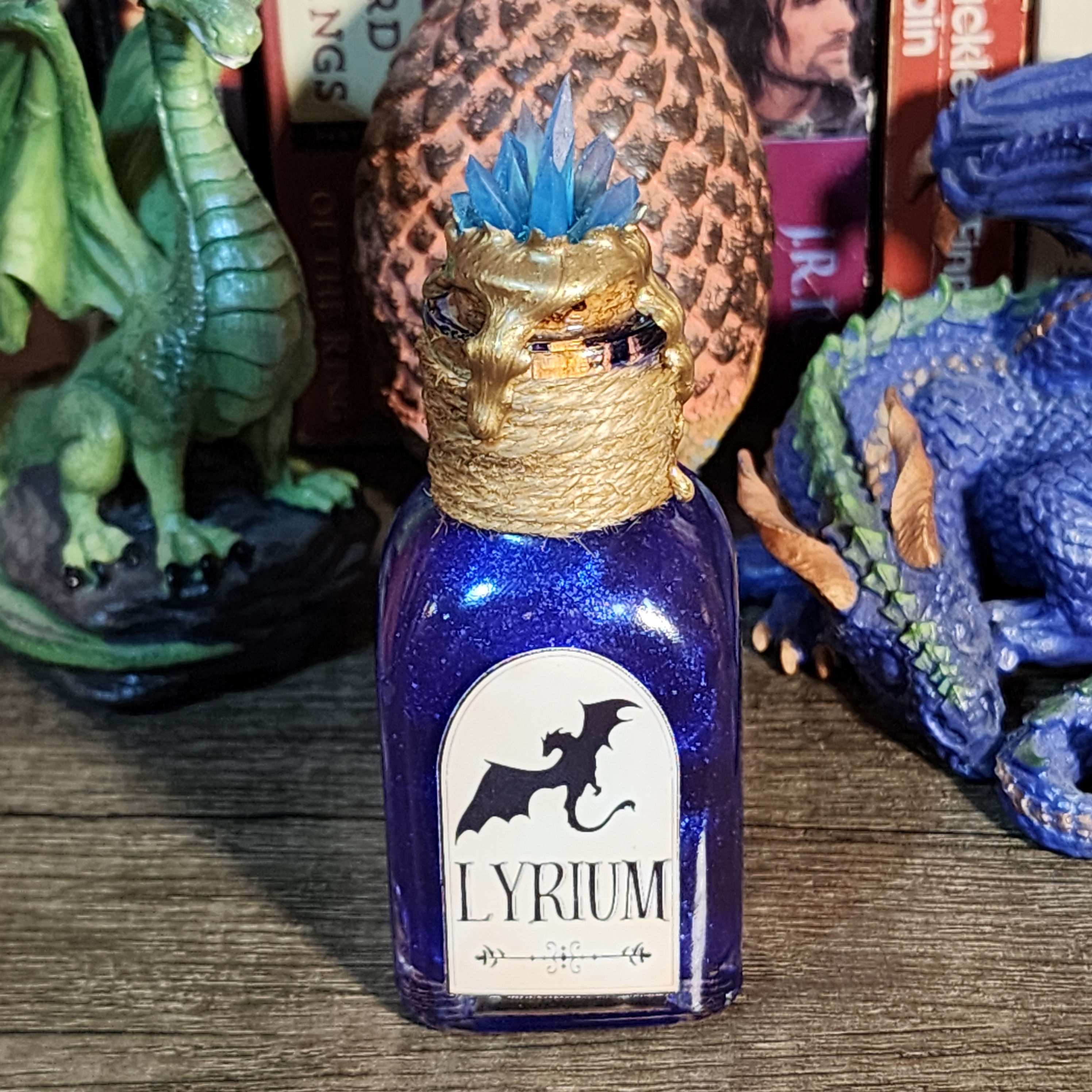 Small Lyrium Potion Bottle Home Decor - Role-Playing Game, Dragon Age Inspired