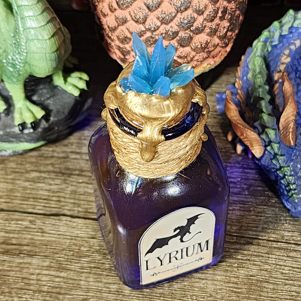 Thumbnail: Small Lyrium Potion Bottle Home Decor - Role-Playing Game, Dragon Age Inspired