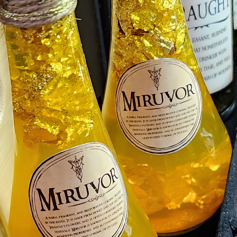 Thumbnail: Medium Miruvor Potion Bottle Home Decor - RPG, Lord of the Rings Inspired
