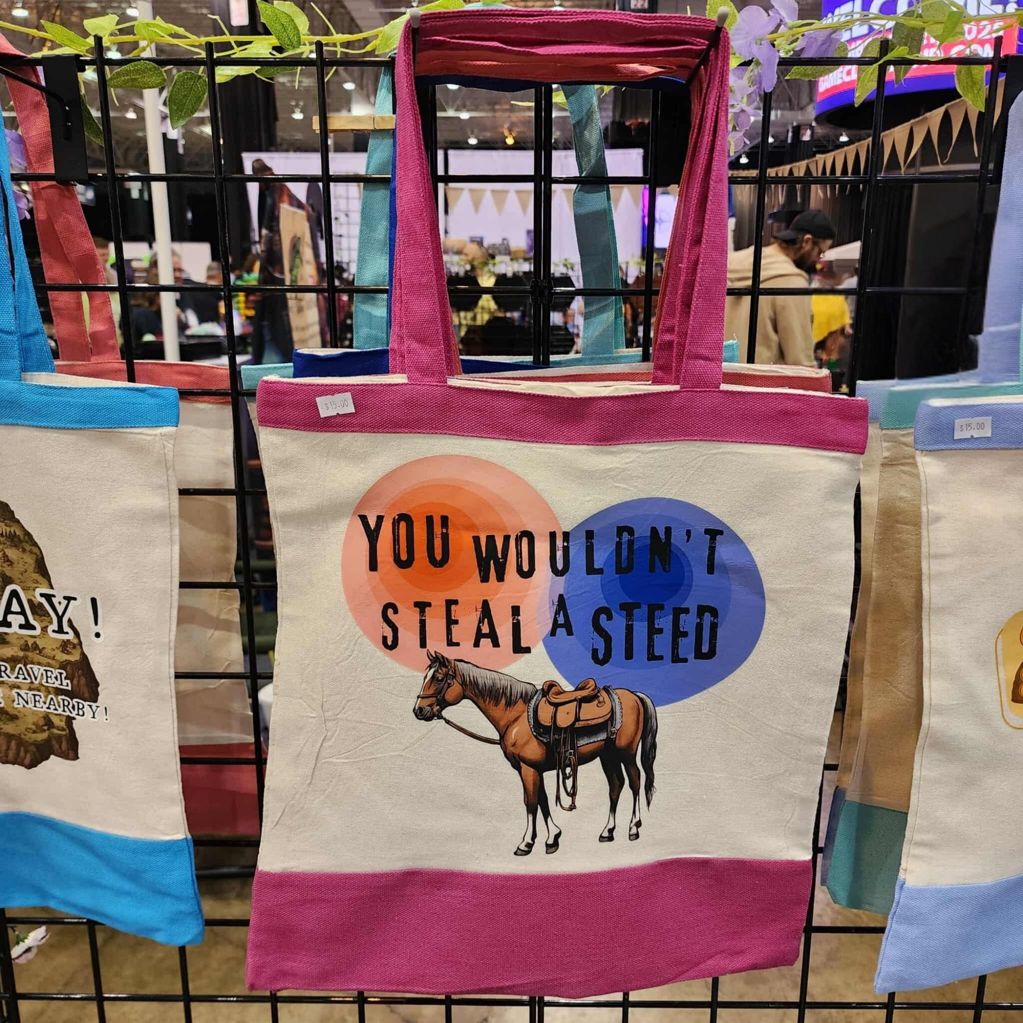 You Wouldn't Steal A Steed Tote Bag - Lightweight, Treasure Hoarder, DND