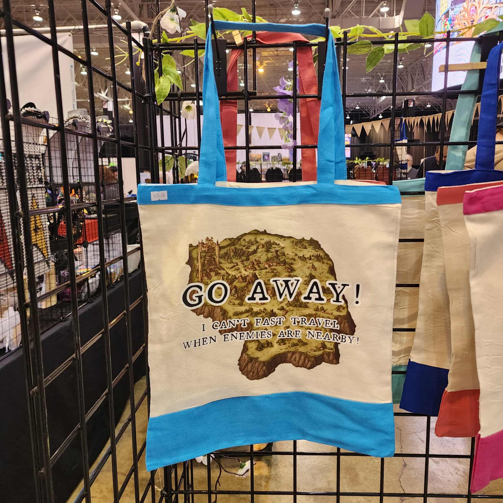 Go Away! Tote Bag - Lightweight, Treasure Hoarder, DND, Fantasy RPG