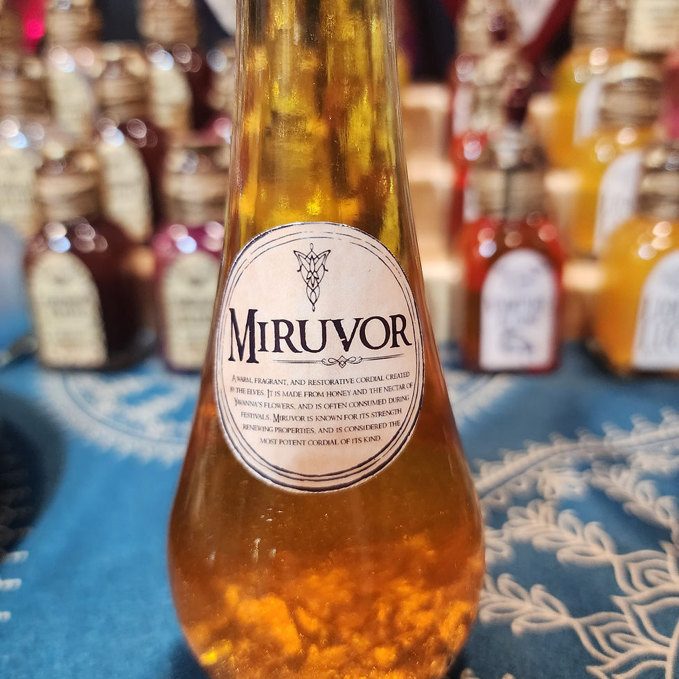 Thumbnail: Medium Miruvor Potion Bottle Home Decor - RPG, Lord of the Rings Inspired