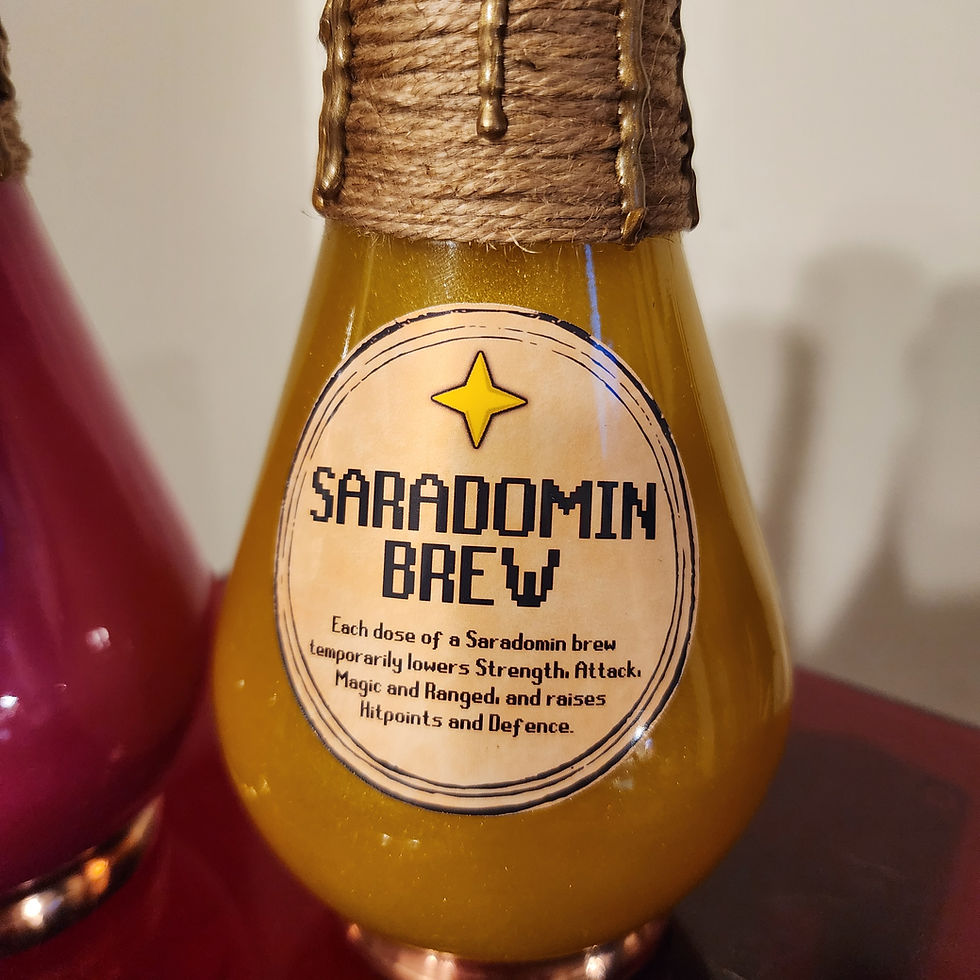 Thumbnail: Saradomin Brew Base-Compatible Potion Bottle Home Decor - Role-Playing Game