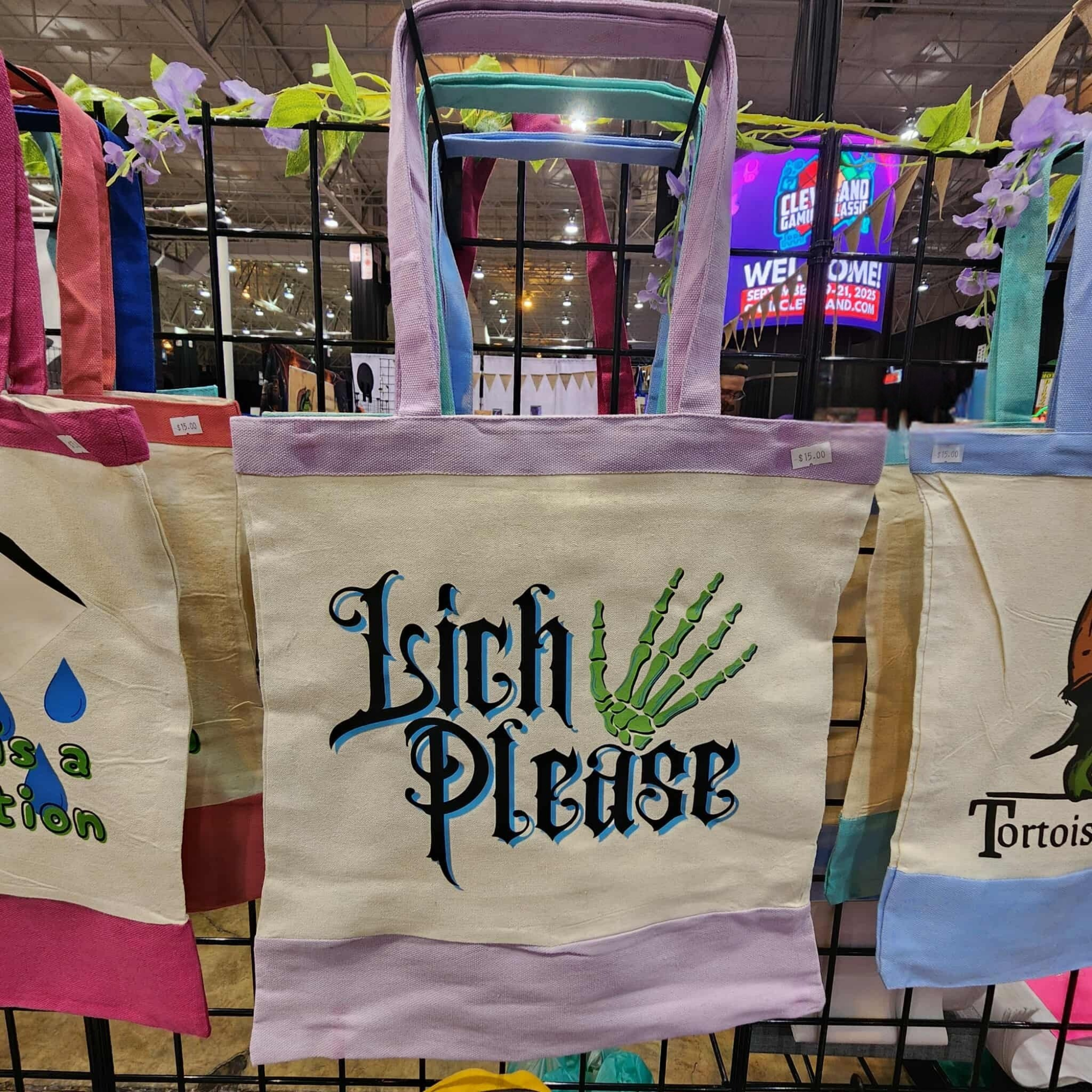 Lich Please Tote Bag - Lightweight, Treasure Hoarder, DND, Fantasy RPG