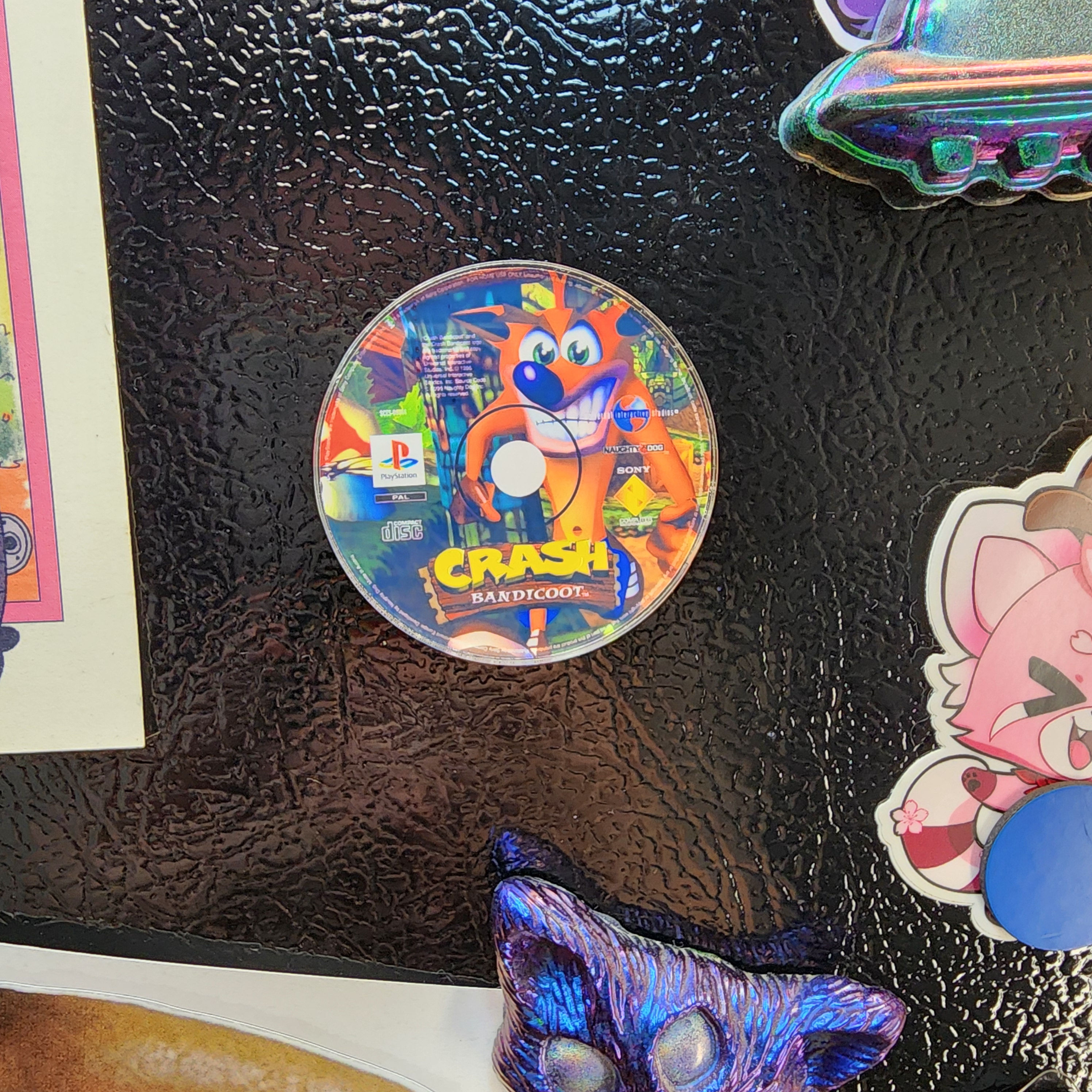 Crash Bandicoot Inspired Refrigerator Magnet - Retro Video Game, Playstation One