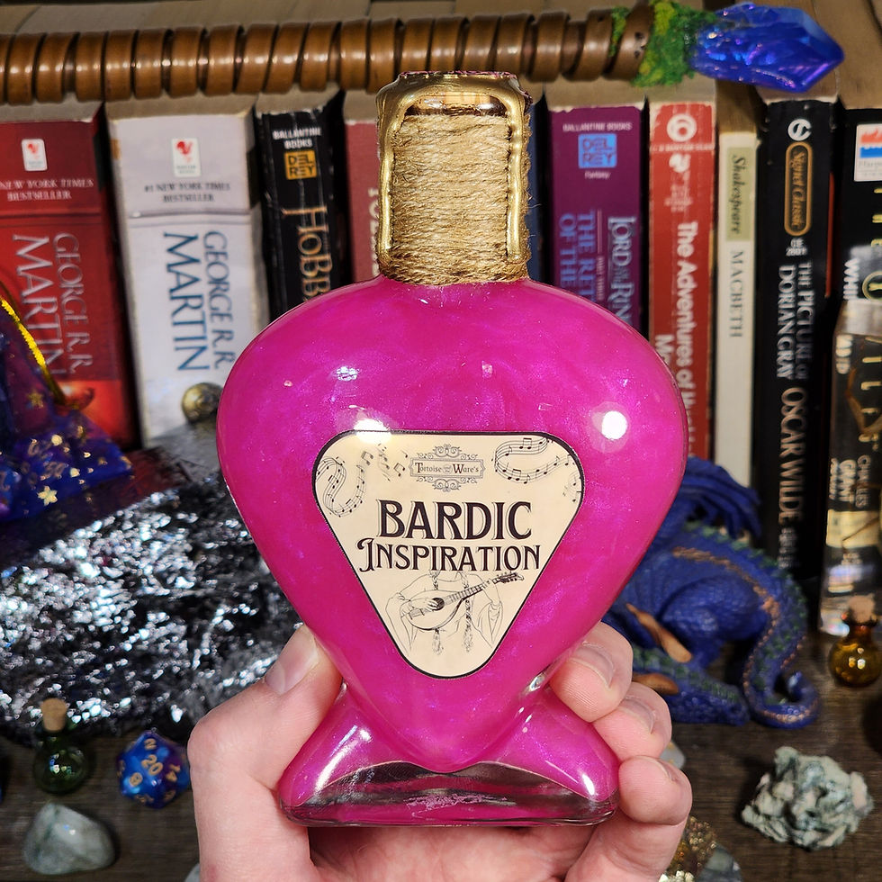 Thumbnail: Medium Bardic Inspiration Potion Bottle Home Decor - Role-Playing Game, DND