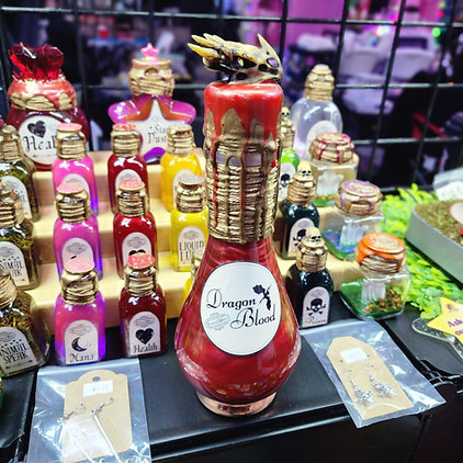 Dragon Blood Base-Compatible Potion Bottle Home Decor - Role-Playing Game 
