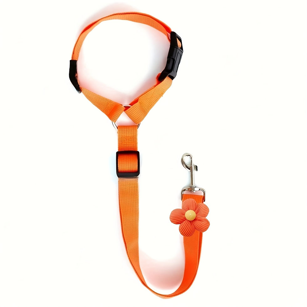 Thumbnail: Adjustable Dog Car Seat Belt – Pet Safety Tether for Secure Travel