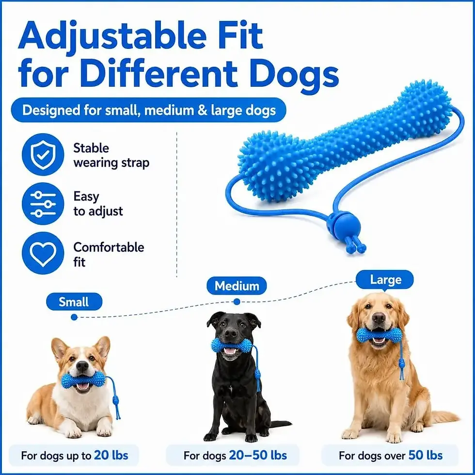 Thumbnail: Dog Dental Chew Toy – 2-in-1 Teeth Cleaning & Brushing Aid