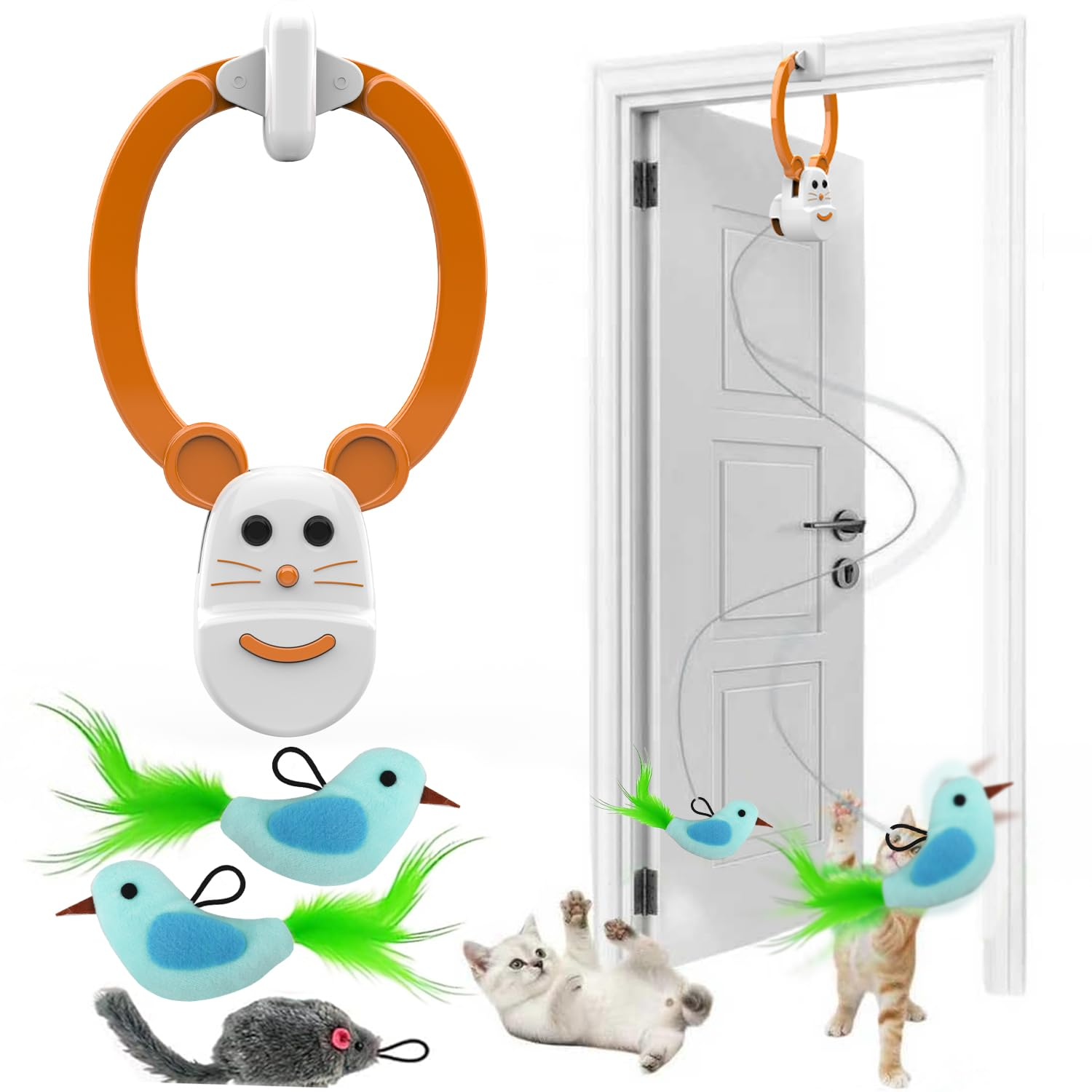 Interactive Hanging Cat Toy – Rechargeable Fun & Engaging Toy for Indoor Cats
