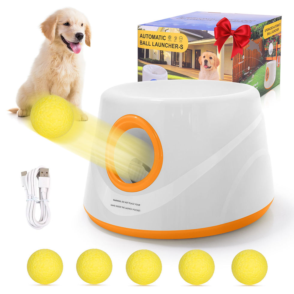 Thumbnail: Automatic Dog Ball Launcher – Interactive Fetch Toy with 5 ETPU Balls