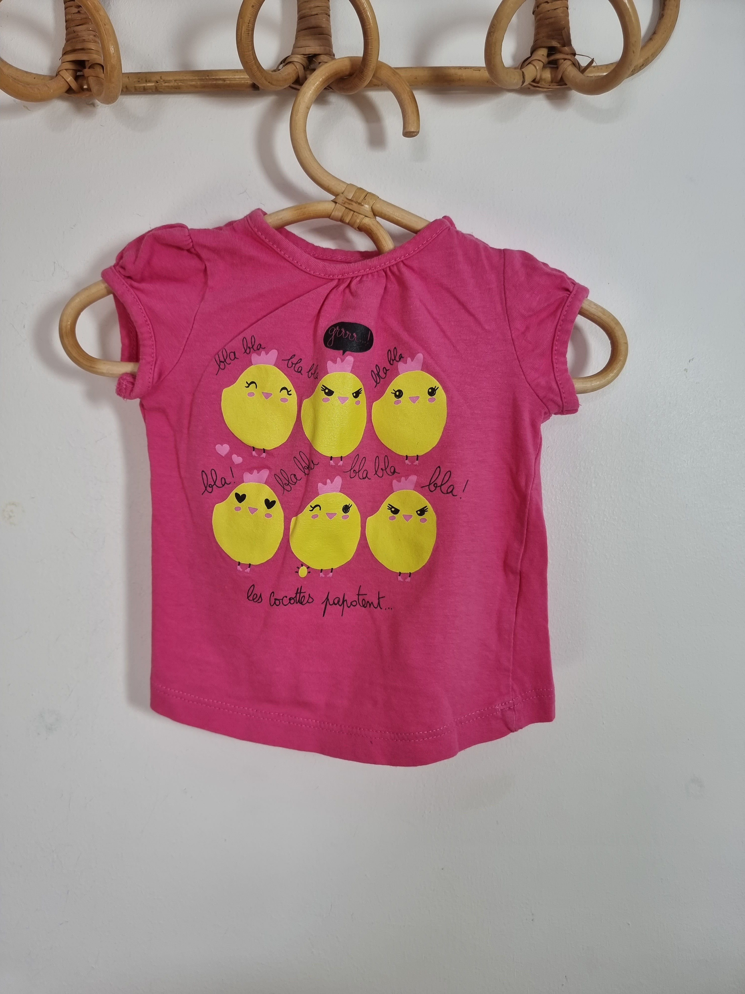 Tee-shirt manches courtes - Tissaia - 6 mois.