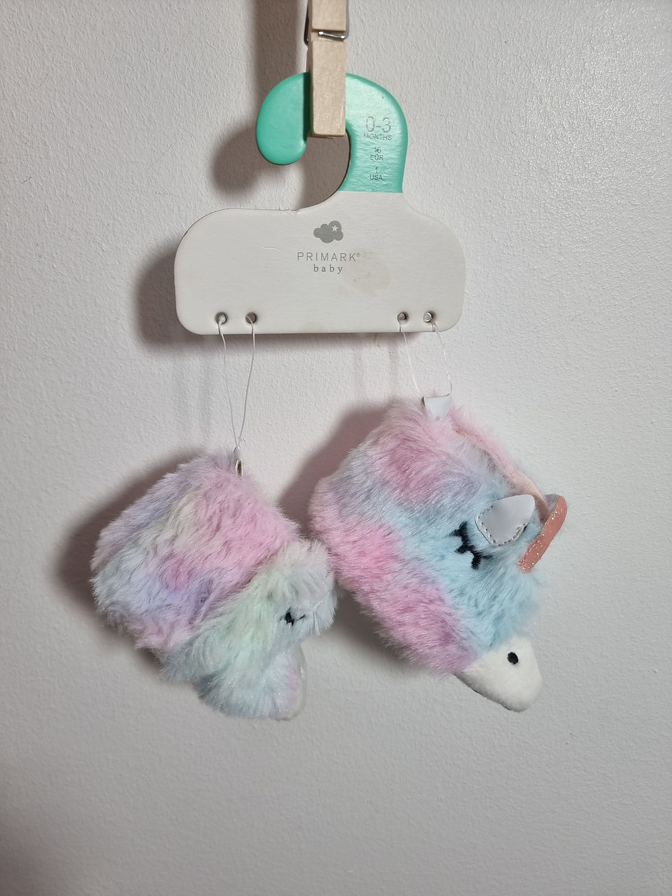 Miniature : Chaussons licorne - Primark - 0/3 mois.