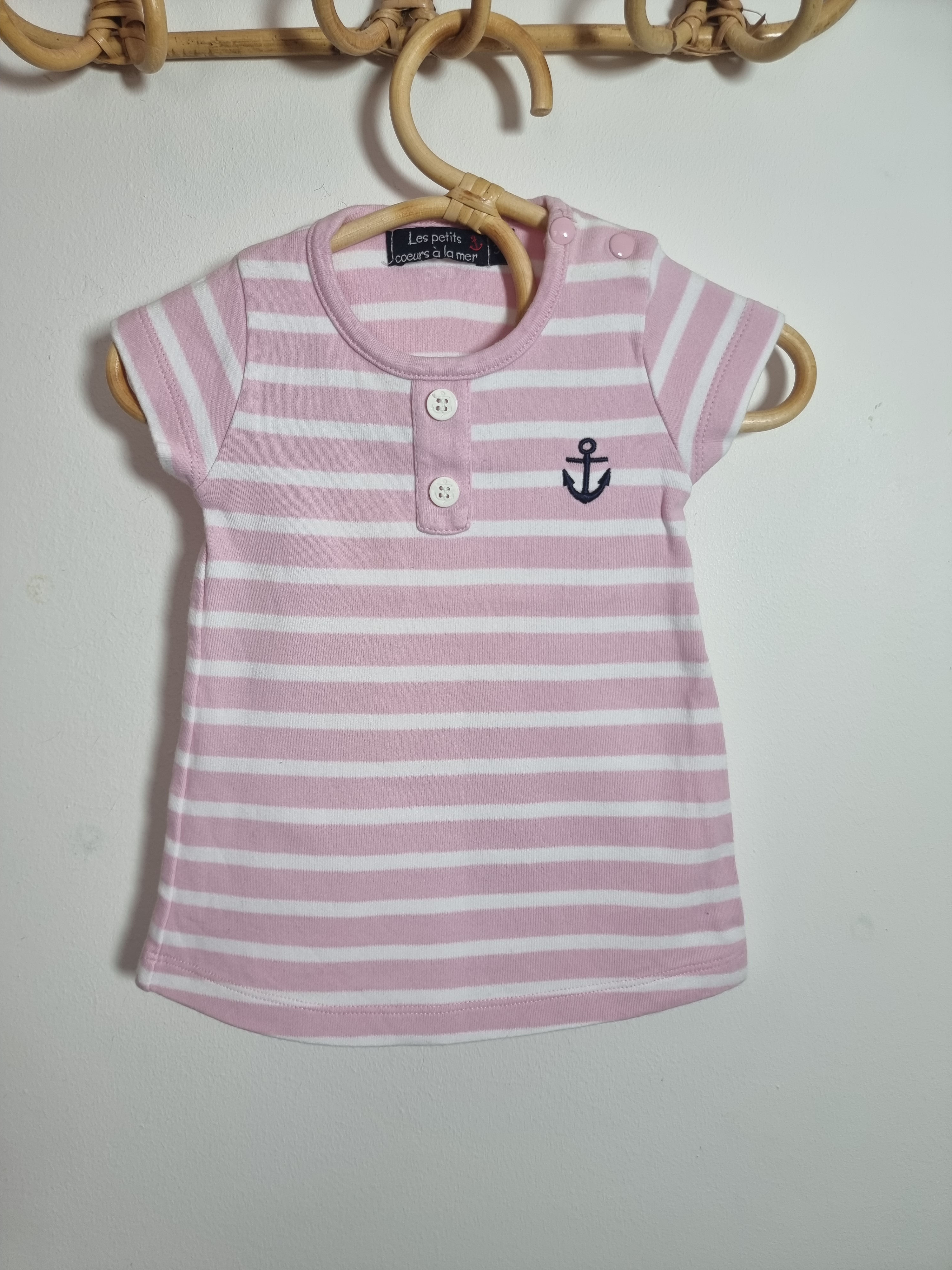 Robe - Les petits cœurs à la mer - 3 mois.