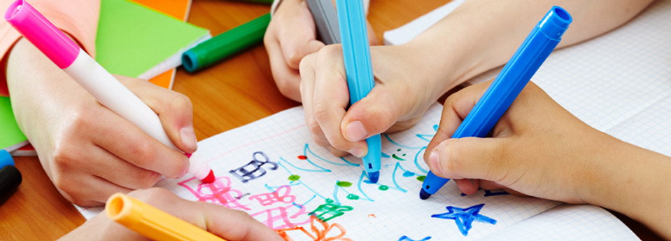 niños de dibujo
